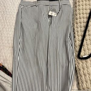 Black and white publicist trouser